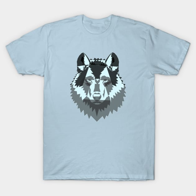 Geometric Wolf T-Shirt by Kikabreu